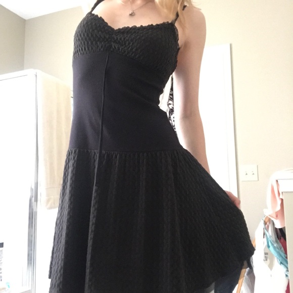 Free People Dresses & Skirts - Black vintage Free people lace mini dress